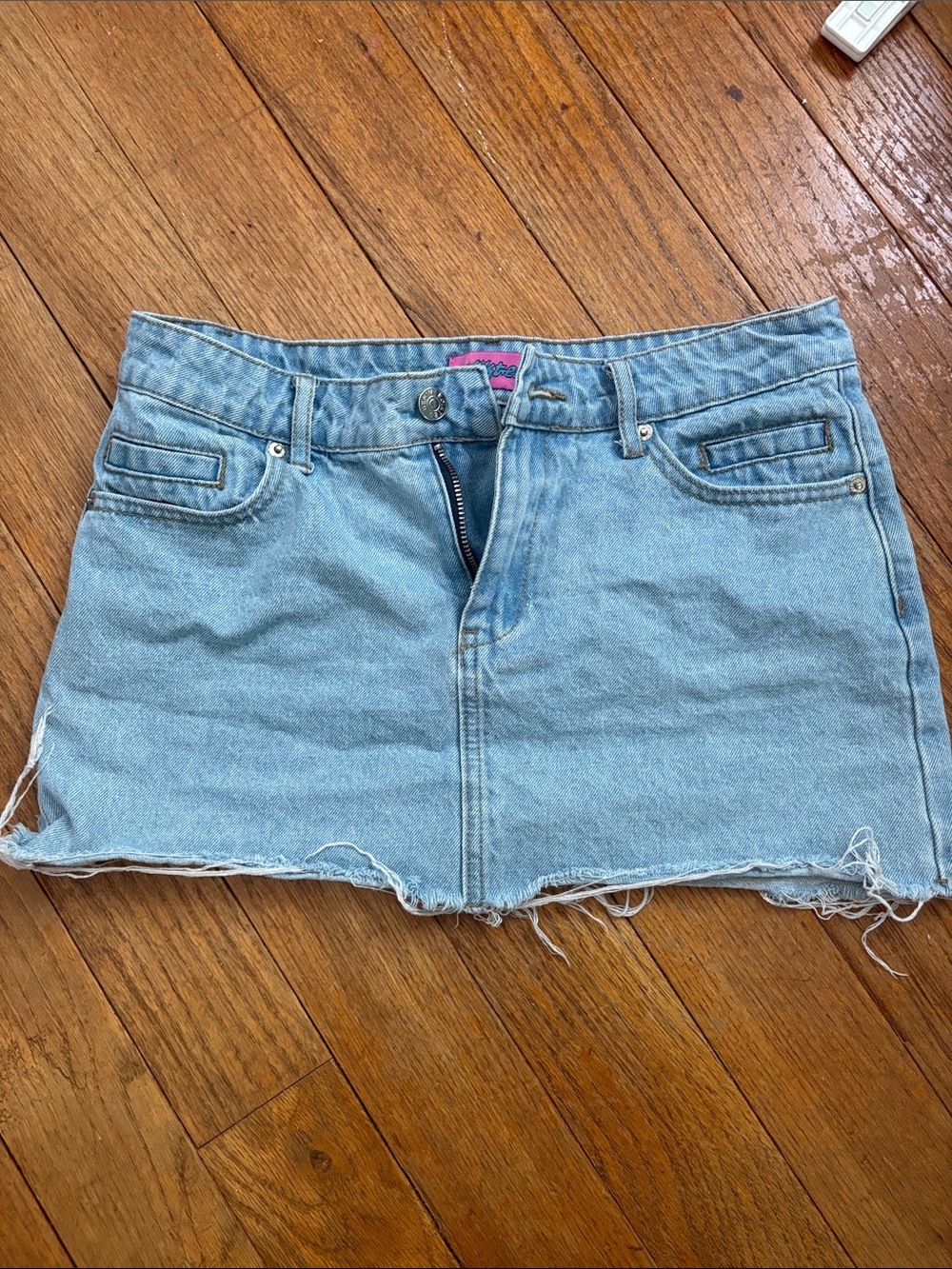 Jessie denim mini skirt-edikted